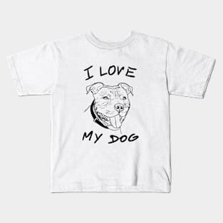 I love my dog Kids T-Shirt